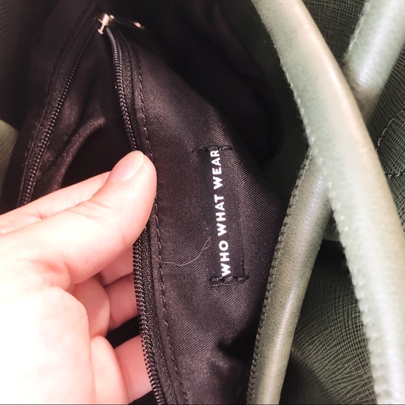 Who what wear large bucket bag green short strap - Picture 9 of 9